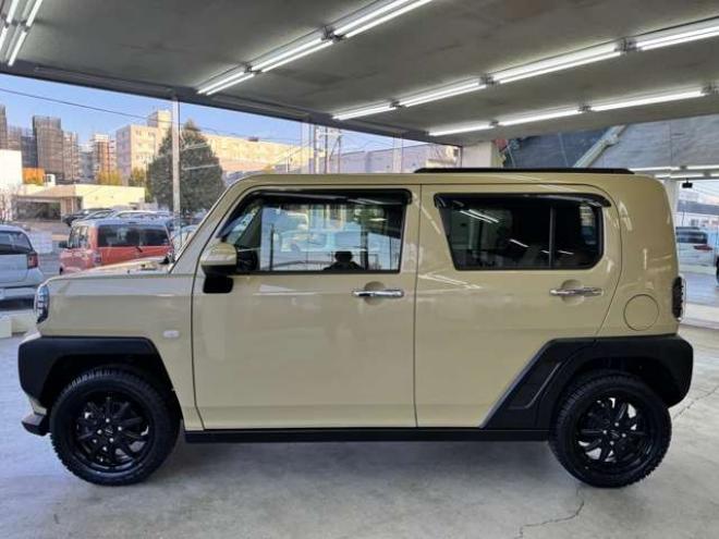 タフトGターボ クロム ベンチャー 4WD　スマートアシストプッシュスタート　エンジンスターター　純正オプションナビ　Bluetooth シートヒーター　追従クルコン　クラッツィオシートカバー　サンルーフ　ドライブレコーダー　新品ジオランダーマッドタイヤ 660