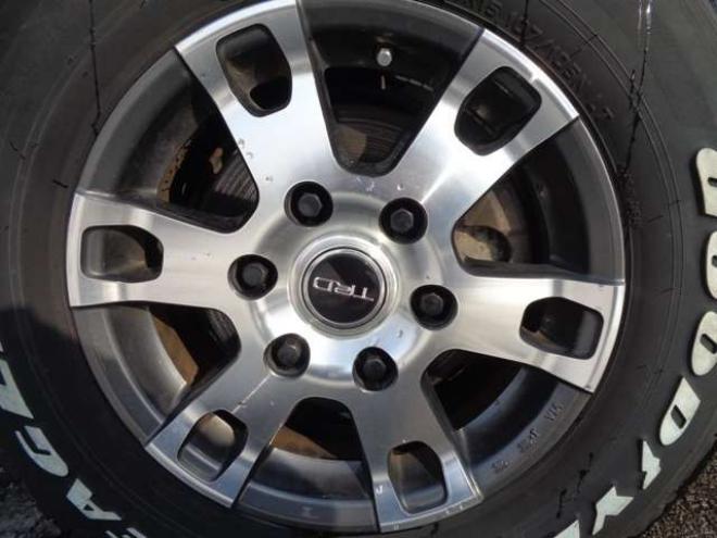 レジアスエース2.8 スーパーGL ダークプライムII ロングボディ ディーゼルターボ 4WD　ワンオーナー　TRDフロントスポイラー　TRD　TF7Aアルミホイール　両側パワースライドドア　リアヒーター　純正ナビ　フルセグ　Bluetooth　レーダーブレーキ　荷室ダウンライト　車線逸脱警報 2800