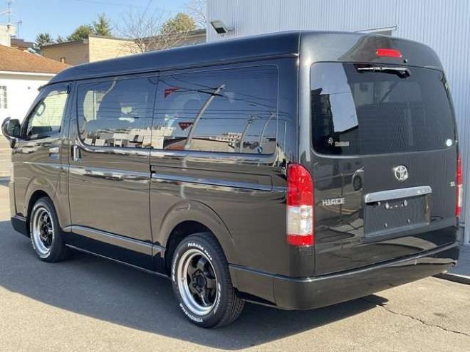 ハイエース2.7 GL ロング ミドルルーフ 4WD　社外メモリーナビTV　バックカメラ　ワークエクストラップ17インチアルミ　415コブラフロントスポイラー　パワースライドドア　LEDヘッドライト　Wエアバック　スマートキー　AC100V 2700