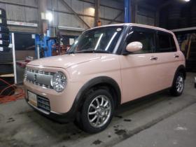 ラパン　X 4WD　本州仕入　4WD　ナビ　フルセグTV　B/T　ETC　衝突軽減ブレーキ　HID　シートヒーター　ドアバイザー　スマートキー　プッシュスタート 660