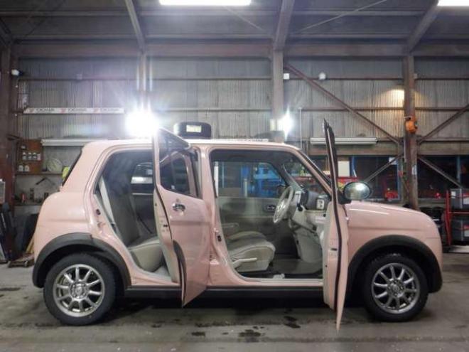 ラパンX 4WD　本州仕入　4WD　ナビ　フルセグTV　B/T　ETC　衝突軽減ブレーキ　HID　シートヒーター　ドアバイザー　スマートキー　プッシュスタート 660