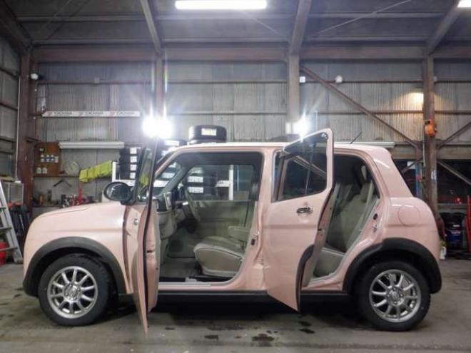 ラパンX 4WD　本州仕入　4WD　ナビ　フルセグTV　B/T　ETC　衝突軽減ブレーキ　HID　シートヒーター　ドアバイザー　スマートキー　プッシュスタート 660