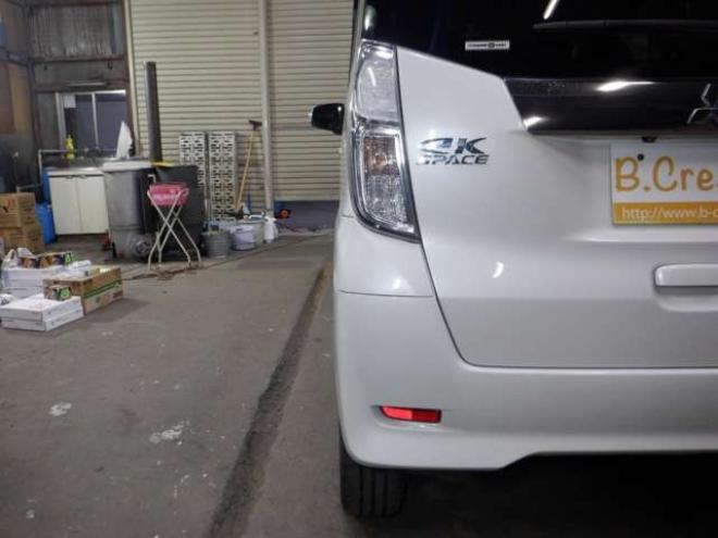 eKスペースカスタム T 4WD　ナビ・TV・Bカメラ・B/T・両側電動・ターボ・スマートキー・プッシュスタート・純正エンスタ・HID・ベンチシート・フォグランプ・リア席サンシェード・シートヒーター・寒冷地仕様 660