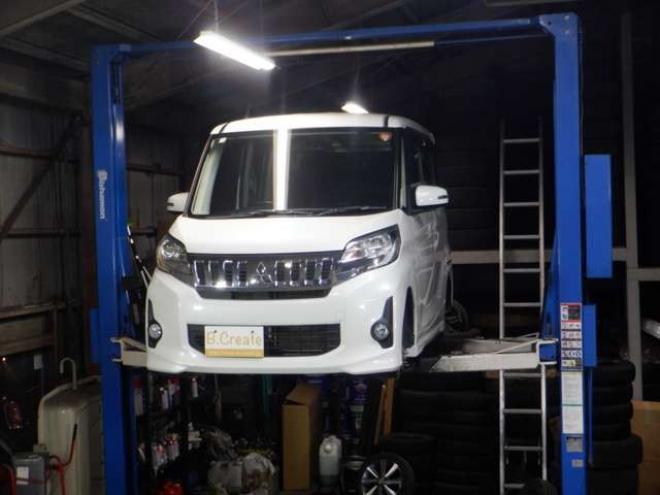 eKスペースカスタム T 4WD　ナビ・TV・Bカメラ・B/T・両側電動・ターボ・スマートキー・プッシュスタート・純正エンスタ・HID・ベンチシート・フォグランプ・リア席サンシェード・シートヒーター・寒冷地仕様 660