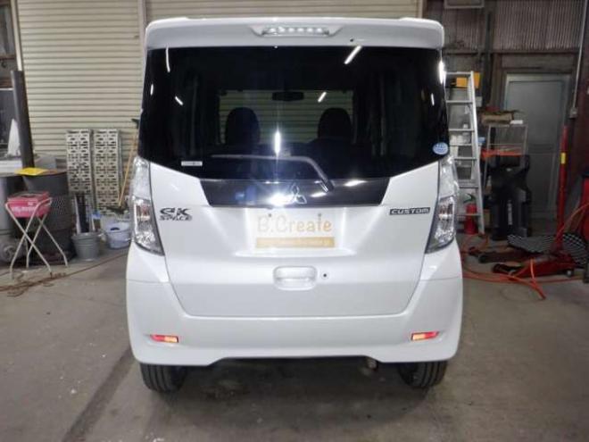 eKスペースカスタム T 4WD　ナビ・TV・Bカメラ・B/T・両側電動・ターボ・スマートキー・プッシュスタート・純正エンスタ・HID・ベンチシート・フォグランプ・リア席サンシェード・シートヒーター・寒冷地仕様 660