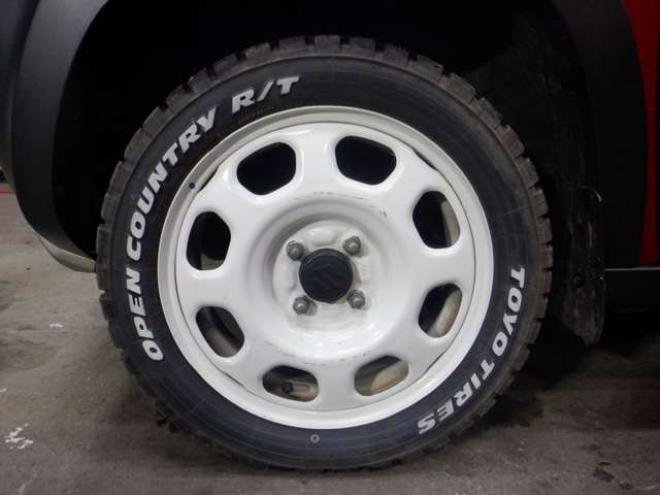 ハスラーJスタイル 4WD　ナビ・TV・Bカメラ・B/T・レーダーブレーキ・オープンカントリーR/Tタイヤ・シートヒーター・スマートキー・プッシュスタート・社外エンスタ・LEDフォグランプ・Aストップ・ツートンカラー・HID・オートライト 660