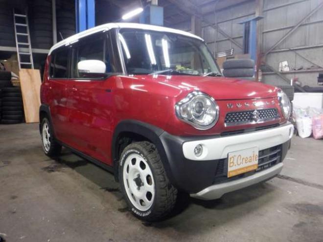 ハスラーJスタイル 4WD　ナビ・TV・Bカメラ・B/T・レーダーブレーキ・オープンカントリーR/Tタイヤ・シートヒーター・スマートキー・プッシュスタート・社外エンスタ・LEDフォグランプ・Aストップ・ツートンカラー・HID・オートライト 660