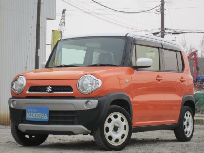 ハスラーG 4WD　2トーンルーフ 道外仕入れ 5速MT 4WD アイドリングストップ シートヒーターキーレス HID ドアバイザー プライバシーガラス 1年間走行無制限保証付 660