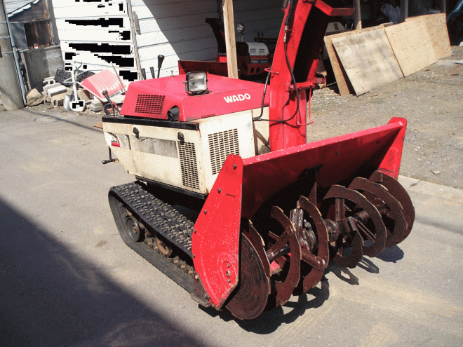 除雪機ワドー10馬力除雪機　ＳＳＡ－105Ｋ　デイ＝デルエンジン　オーガローリング付　点検済み　即使用可