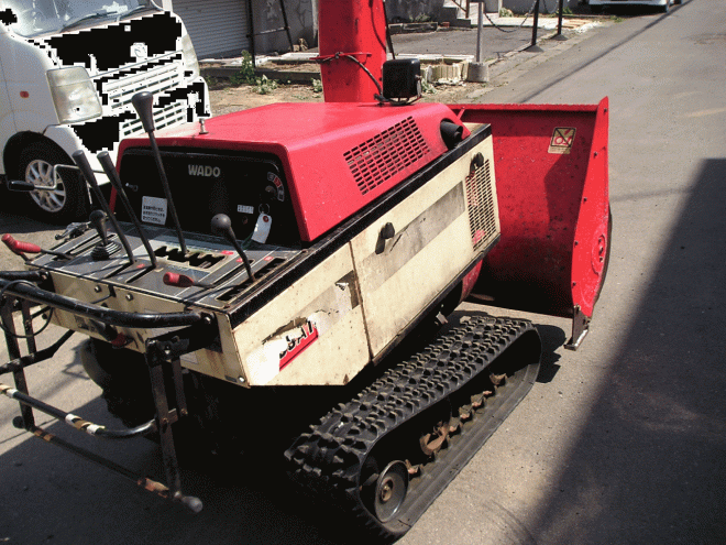 除雪機ワドー10馬力除雪機　ＳＳＡ－105Ｋ　デイ＝デルエンジン　オーガローリング付　点検済み　即使用可