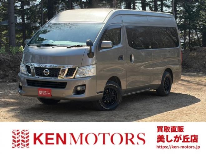 キャラバンNV350 2.5 DX スーパーロングボディ ハイルーフ ディーゼルターボ 4WD　運転席レカロシート　ETC　社外ハンドル　社外ナビ　バックカメラ　パワステ　パワーウィンドウ　ABS　キーレスエントリー　エアコン 2500