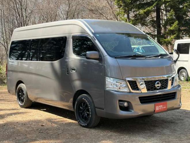 キャラバンNV350 2.5 DX スーパーロングボディ ハイルーフ ディーゼルターボ 4WD　運転席レカロシート　ETC　社外ハンドル　社外ナビ　バックカメラ　パワステ　パワーウィンドウ　ABS　キーレスエントリー　エアコン 2500
