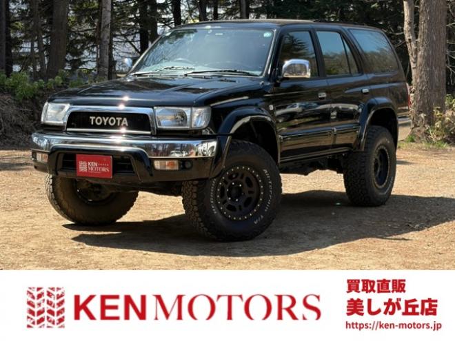 ハイラックスサーフ2.7 SSR-X Vセレクション 4WD　社外ナビ　バックカメラ　リフトアップ　社外アルミホイール　エアコン　ETC　ドライブレコーダー　パワステ　パワーウィンドウ　ABS　キーレスエントリー　ルーフレール 2700