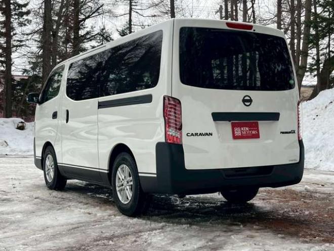 キャラバンNV350 2.5 プレミアムGX ロングボディ ディーゼルターボ 4WD　エンジンスターター　社外11インチナビ　バックカメラ　ETC　ワンオーナー　左側電動スライドドア　社外アルミ　パワーウィンドウ　パワステ　後席モニター　ABS　キーレスエントリー　衝突被害軽減ブレーキ 2500