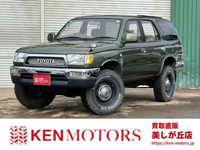ハイラックスサーフ2.7 SSR-X ワイドボディ 4WD　全塗装済グリーン　リフトアップ　ETC　社外オーディオ　パワステ　パワーウィンドウ　純正アルミホイール　ABS　キーレス　ルーフレール 2700