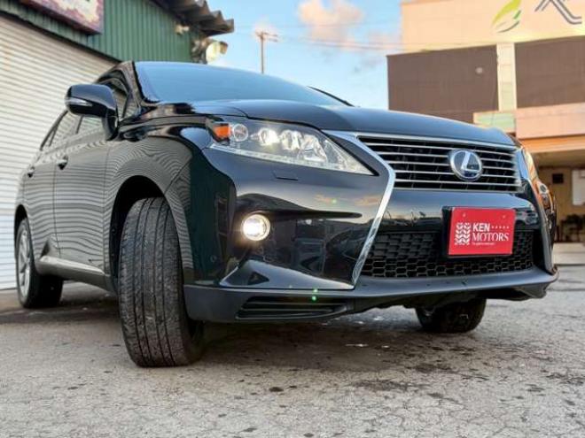 レクサスRXハイブリッド 450h 4WD　サンルーフ　電動リアゲート　純正ナビ　バックカメラ　電動シート　パワステ　パワーウィンドウ　クルーズコントロール　エンジンスターター　アルミホイール　盗難防止装置　横滑り防止装置　ドライブレコーダー 3500