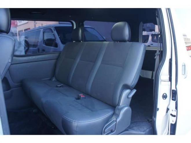 ハイエースバン2.8 スーパーGL ダークプライムII ロングボディ ディーゼルターボ 4WD　ワンオーナー　メモリーナビTV　バックカメラ　ワークエクストラップ17インチAW　ローダウン　415コブラフロントスポイラー　両側パワースライドドア　AC100V　トヨタセーフティセンス　寒冷地仕様 2800