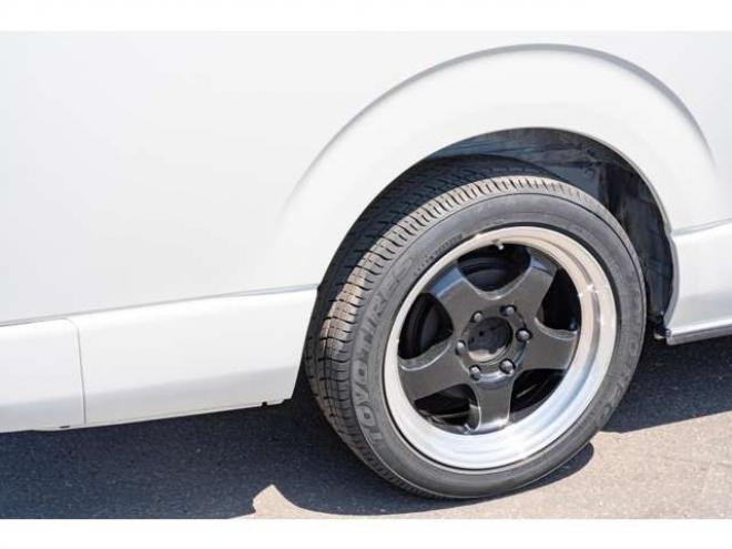 ハイエースバン2.8 スーパーGL ダークプライムII ロングボディ ディーゼルターボ 4WD　モデリスタフロントスポイラー　ワーク18インチAW　8インチナビTV 両側電動パワースライドドア 415COBRAフラットキット(ベッドキット) 2800
