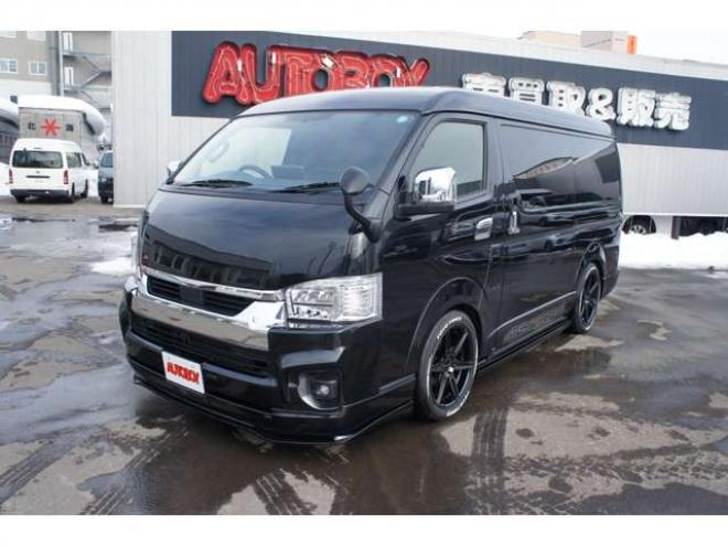 ハイエース2.7 GL ロング ファインテックツアラー 4WD　415COBRA　ファントムヘッドライトシステム&フェイスリフトキット&F/S/R/ルーフスポ/ボンネット/プレステージテールランプ&新作バッドラッカーHP-6　18インチAW　TOYO　H30　225/50R18 2700