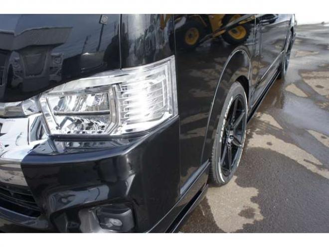 ハイエース2.7 GL ロング ファインテックツアラー 4WD　415COBRA　ファントムヘッドライトシステム&フェイスリフトキット&F/S/R/ルーフスポ/ボンネット/プレステージテールランプ&新作バッドラッカーHP-6　18インチAW　TOYO　H30　225/50R18 2700