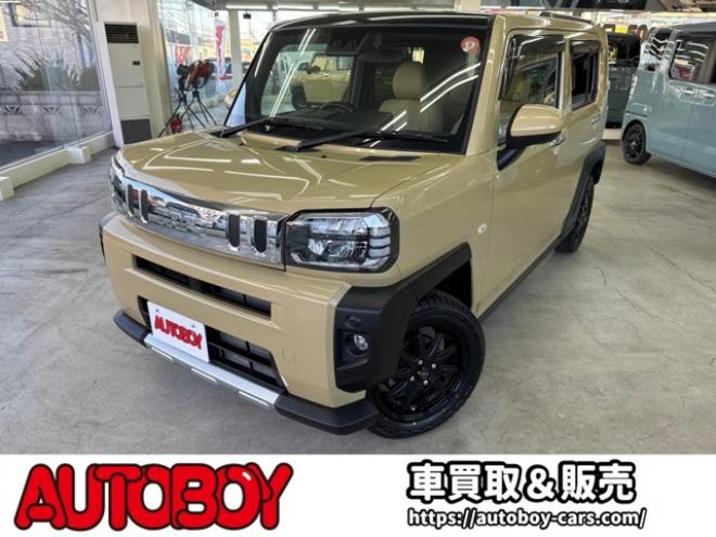 タフトGターボ クロム ベンチャー 4WD　スマートアシストプッシュスタート　エンジンスターター　純正オプションナビ　Bluetooth シートヒーター　追従クルコン　クラッツィオシートカバー　サンルーフ　ドライブレコーダー　新品ジオランダーマッドタイヤ 660
