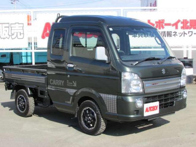 キャリースーパーキャリイ X 3方開 4WD　純正ナビ　フルセグ　バックカメラ　キーレス　マッドクロスAW　オープンカントリー 660