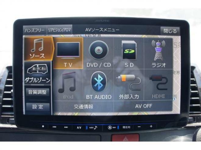 レジアスエース2.8 スーパーGL ダークプライムII ロングボディ ディーゼルターボ 4WD　バン　TRDバンパー&アルパインBIG-X11型　リアヒーター&クーラー　プッシュスタート　スマートキー　　両側スライドドア　ドラレコ　ETC　車線逸脱防止　横滑り防止装置　電動格納ミラー　ベッドキッド 2800