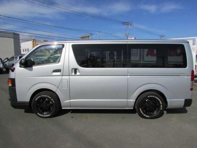 ハイエースバン3.0 スーパーGL ロング ディーゼルターボ 4WD　リアヒーター&クーラー　キーレス　ETC　電動格納ミラー　デュアルエアコン　ベッドキッド　フロントフォグランプ　clarionSDナビ(NXL13)　AUX　Bluetooth　USB　16インチAW 3000