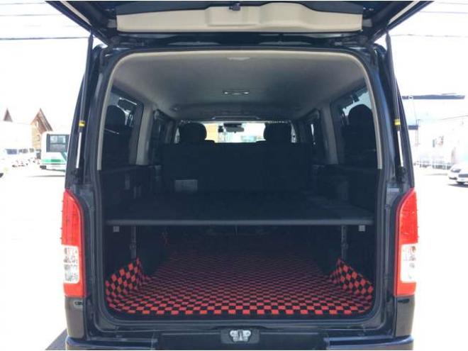 ハイエースバン2.8 スーパーGL ロング ディーゼルターボ 4WD　寒冷地仕様　リアヒーター&リアクーラー　プッシュスタート　スマートキー　ステアリングスイッチ　ベッドキッド　LEDヘッドライト　ドライブレコーダー　メモリナビ　ワンセグTV　バックカメラ　電動格納ミラー 2800