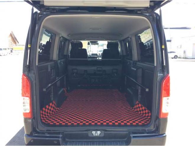 ハイエースバン2.8 スーパーGL ロング ディーゼルターボ 4WD　寒冷地仕様　リアヒーター&リアクーラー　プッシュスタート　スマートキー　ステアリングスイッチ　ベッドキッド　LEDヘッドライト　ドライブレコーダー　メモリナビ　ワンセグTV　バックカメラ　電動格納ミラー 2800