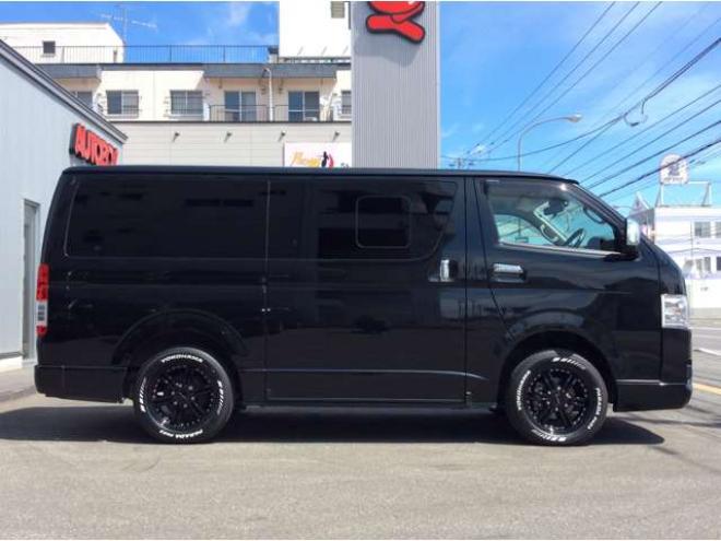 ハイエースバン2.8 スーパーGL ロング ディーゼルターボ 4WD　寒冷地仕様　リアヒーター&リアクーラー　プッシュスタート　スマートキー　ステアリングスイッチ　ベッドキッド　LEDヘッドライト　ドライブレコーダー　メモリナビ　ワンセグTV　バックカメラ　電動格納ミラー 2800