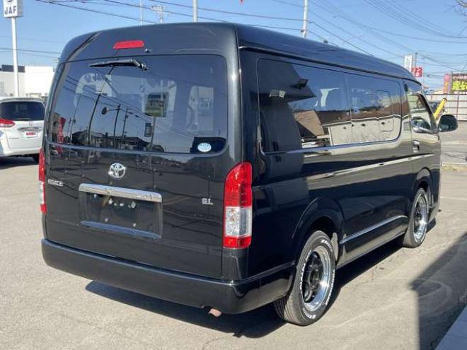 ハイエース2.7 GL ロング ミドルルーフ 4WD　社外メモリーナビTV　バックカメラ　ワークエクストラップ17インチアルミ　415コブラフロントスポイラー　パワースライドドア　LEDヘッドライト　Wエアバック　スマートキー　AC100V 2700