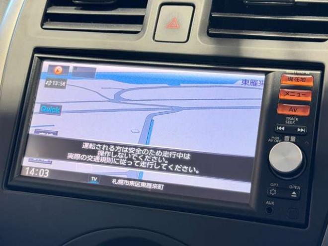 マーチ1.2 G FOUR 4WD　防錆塗装4WDTVナビBカメETC 1200