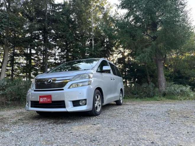 ヴェルファイア2.4 X 4WD　ワンオーナー　パワーウィンドウ　パワステ　社外ナビ　純正アルミ　ABS　キーレス　バックカメラ　左側電動スライドドア　ETC　ワイパーデアイサー 2400