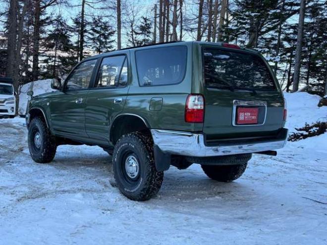 ハイラックスサーフ2.7 SSR-X ワイドボディ 4WD　全塗装済グリーン　リフトアップ　ETC　社外オーディオ　パワステ　パワーウィンドウ　純正アルミホイール　ABS　キーレス　ルーフレール 2700