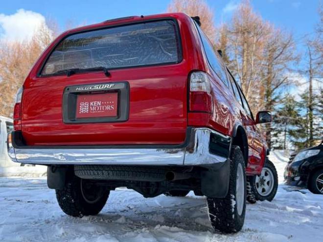 ハイラックスサーフ2.7 SSR-X 4WD　リフトアップ　全塗装済レッド　社外ナビ　ETC　パワステ　パワーウィンドウ　ABS　キーレスエントリー　ルーフレール　サンルーフ 2700