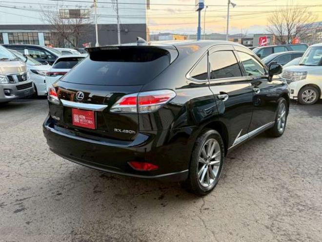 レクサスRXハイブリッド 450h 4WD　サンルーフ　電動リアゲート　純正ナビ　バックカメラ　電動シート　パワステ　パワーウィンドウ　クルーズコントロール　エンジンスターター　アルミホイール　盗難防止装置　横滑り防止装置　ドライブレコーダー 3500