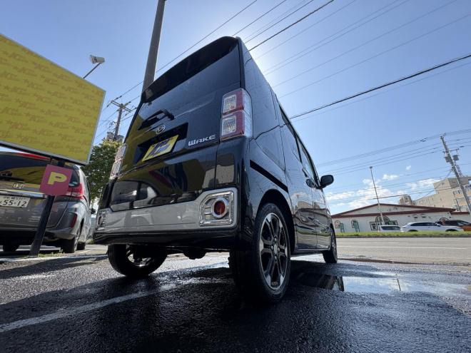 ウェイクWAKE 4WD G-SA TURBO寒冷地仕様　両側パワースライドドア　ブレーキアシスト　VSC　LEDヘッド　エンスタ　ブルートゥースフルセグナビ　シートヒーター　ETC　バイザー　フォグ　スタットレス　　エンジンオイル交換　オイルエレメント交換 4WD 660 ５Dr