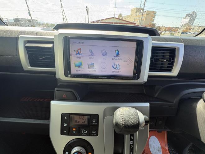 ウェイクWAKE 4WD G-SA TURBO寒冷地仕様　両側パワースライドドア　ブレーキアシスト　VSC　LEDヘッド　エンスタ　ブルートゥースフルセグナビ　シートヒーター　ETC　バイザー　フォグ　スタットレス　　エンジンオイル交換　オイルエレメント交換 4WD 660 ５Dr