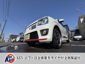 アルト　ALTO TURBO RS 4WD本州仕入　寒冷地仕様　ブレーキアシスト　TURBO 5AG 純正ワンセグナビ　シートヒーター　HIDヘッド　PUSHスタート　スマートキースペアー有　１５インチアルミ　エンジンオイル交換　スタットレス付　スポーツマフラー付　ETC 4WD 660 5Dr