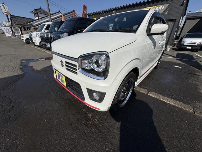 アルトALTO TURBO RS 4WD本州仕入　寒冷地仕様　ブレーキアシスト　TURBO 5AG 純正ワンセグナビ　シートヒーター　HIDヘッド　PUSHスタート　スマートキースペアー有　１５インチアルミ　エンジンオイル交換　スタットレス付　スポーツマフラー付　ETC 4WD 660 5Dr