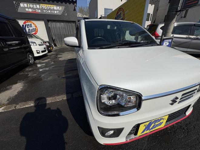 アルトALTO TURBO RS 4WD本州仕入　寒冷地仕様　ブレーキアシスト　TURBO 5AG 純正ワンセグナビ　シートヒーター　HIDヘッド　PUSHスタート　スマートキースペアー有　１５インチアルミ　エンジンオイル交換　スタットレス付　スポーツマフラー付　ETC 4WD 660 5Dr