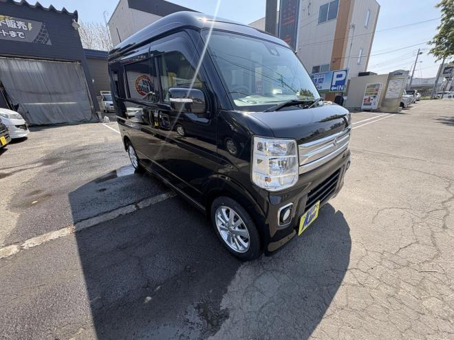 エブリィEVERY WAGON 4WD PZ -SP寒冷地仕様　両パワースライド　オートステップ　ブレーキアシスト　ＶＳＣ　エンスタ　HID フルセグナビ　リアヒーター　ETC　バイザー　フォグランプ　エンジンオイル交換 ATF交換　全磨き済み　スタットレス付 4WD 660 5Dr