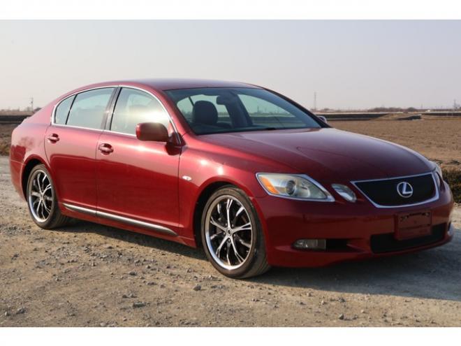 レクサスGS 350 4WD　検二年　3R1レッドカラーバックモニター　クルコン　エンスタ　フルセグ　社外マフラー　ローダウン　ETC 本革シートカバー　社外ホイール　自社　ローンカノウ 3500