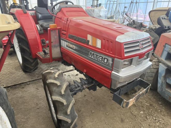 トラクター全塗装済！三菱 MT30 30馬力 4WD ロータリー付き