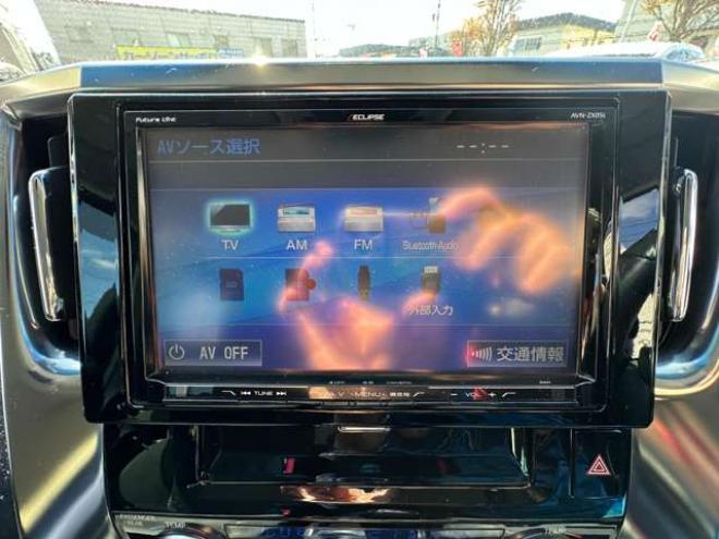 ヴェルファイア2.5 Z 4WD　寒冷地仕様　両側パワースライドドア　Bluetooth　ナビ　地デジ　衝突軽減ブレーキ　純正アルミホイール　　ビルトインETC　プッシュスタート　アイドリングストップ　サイドブレーキホールド 2500