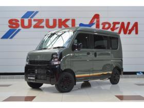 エブリィ　Jリミテッド ハイルーフ 4WD　届出済未使用車4WDターボハイルーフセーフティサポート搭載アイドリングストップ両側オートスライドドア7インチワイドディスプレイオーディオハイビームアシストLEDライト後退時ブレーキサポート 登録済未使用車 660
