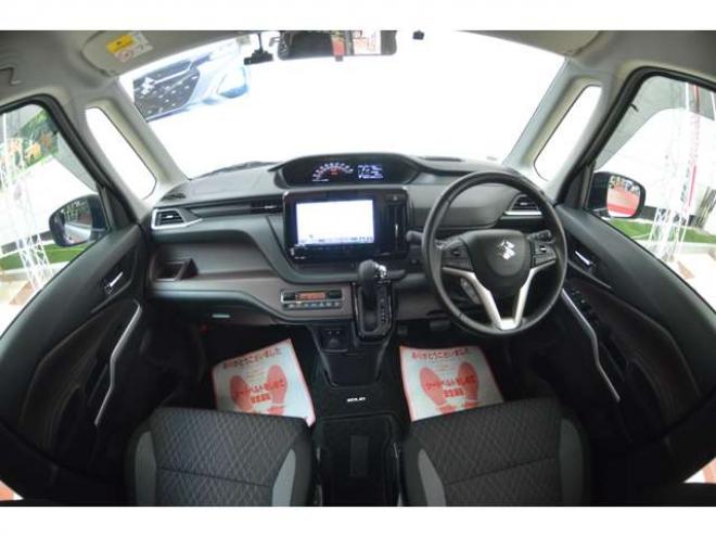 ソリオ1.2 バンディット ハイブリッド MV 4WD　ワンオーナーハイブリット車セーフティサポート搭載アイドリングストップ横滑り防止装置アダプティブクルーズコントロール全方位モニター付9インチナビTVバックカメラ両側オートスライドドアLEDライトETC 1200