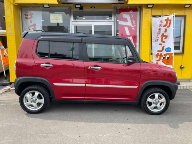 ハスラーXターボ 4WD　1年走行距離無制限保証付/Bluetooth/ナビ・フルセグTV/バックカメラ/エンジンスターター/HIDヘッドライト/LEDフォグライト/キー2本/シートヒーター/インタークーラーターボ/車検残R9年7月/法廷整備/修復歴無し 660