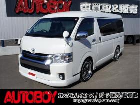 ハイエース　2.7 GL ロング ファインテックツアラー 4WD　アルパインBIG-Xナビ&後席フリップダウンモニター　両側パワースライドドア　社外ETC　ISOFIX対応キャプテンシート　415COBRAクリーンルック3Fスポイラー　BADRACKER17インチAW　ドラレコ 2700